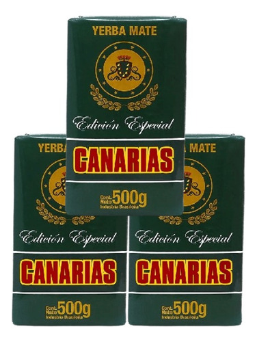 Yerba Mate Canarias Edición Especial Pack X3 U 500g Original