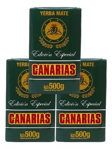Yerba mate Canarias, 500 g / 17.63 oz (Yellow pack)