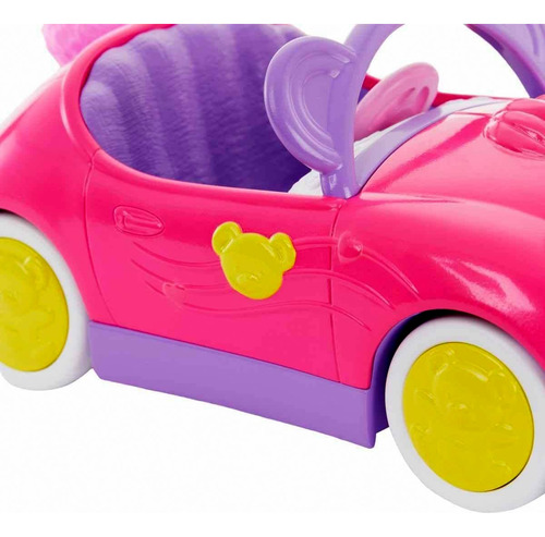 Conjunto Veículo Carro Carrinho Da Boneca Menina Loira Chelsea Com Acessório Mini Boneco Ursinho Urso De Pelúcia - Irmã Da Barbie - Mattel Brinquedos