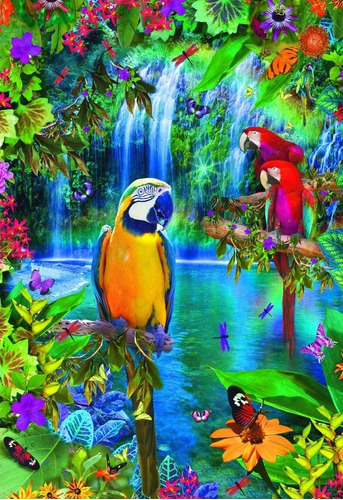 Imagen 2 de 5 de Rompecabeza Puzzle Paraíso Tropical X 500 Educa