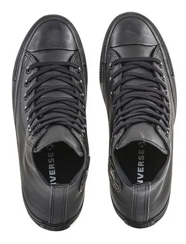 Botitas converse negras de cuero top