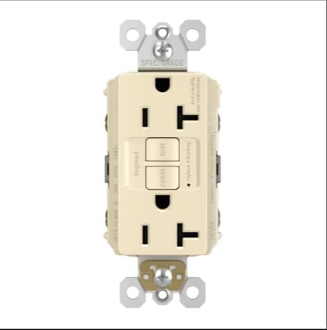 Legrand Radiant 20a, Toma Gfci De Autocomprobación, Almendra