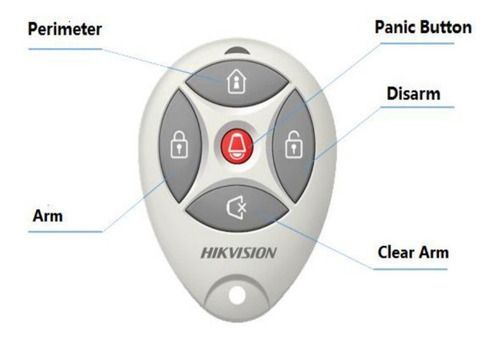 Imagen 2 de 4 de Control Llavero Hikvision Ds-19k00-y Para Panel De Control