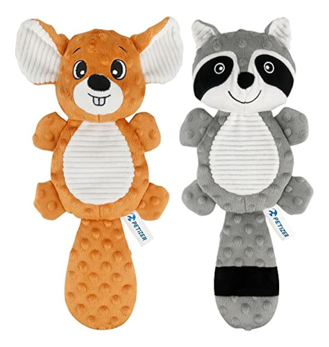 Petizer Felpa Squeaky Dog Toys, Peluches Y Arrugas Perro Mas