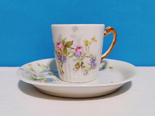 Taza Para Café De Porcelana Francesa Limoges P L