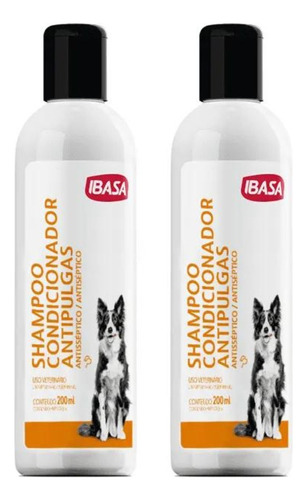 Shampoo E Condicionador Antipulgas  - Kit Com 2 Frascos