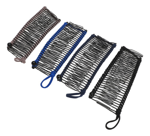 Clipe De Cabelo De Banana Ajustável, 4 Peças, 30 Dentes, Vin