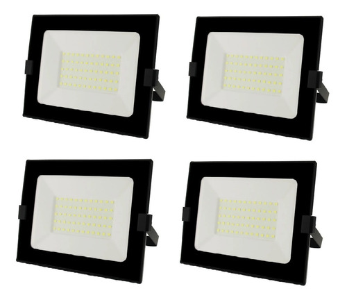 Reflector Led Bellalux 50w Luz Cálida Exterior Pack X 4