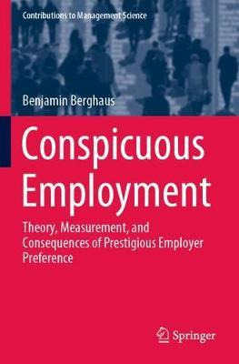 Libro Conspicuous Employment : Theory, Measurement, And C...