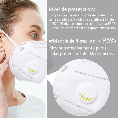 Mascarilla N95 Ffp2/ffp3 Con Válvula