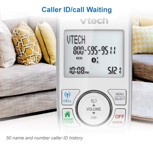 Teléfono Inalámbrico Vtech Vs112-37 Dect 6.0 Bluetooth 3...