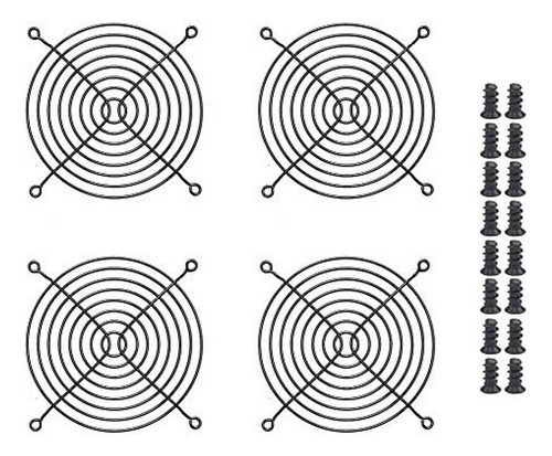 Rejilla De Ventilador Easycargo 120mm, 4 Unidades.