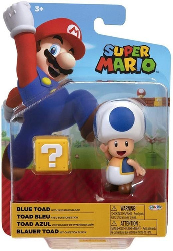 Toad Azul Con Bloque Pregunta World Of Nintendo Super Mario