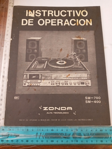 Revista Instructivo De Operación Zonda Alta Tecnología