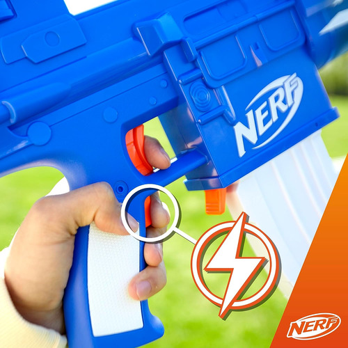 Nerf Fortnite Blue Shock Blaster, 10 Pinzas Para Dardos, 10