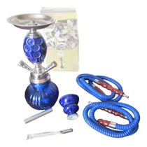 Comprar Narguile Azul Con 2 Mangueras - Nuevo - Falta 1 Parte - Pipa