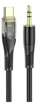 Comprar Cable Adaptador Tipo C A Jack 3.5mm Aux Audio 1m Hoco Upa25 Negro