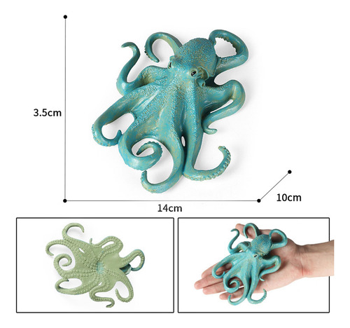 Figuras De Pulpo De Animales Marinos Realistas Pulpo Azul A