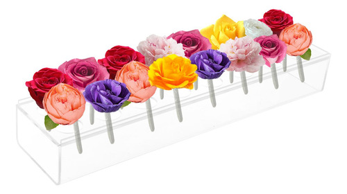 Cajas De Flores Titular De 40x10x6cm 16 Hoyos