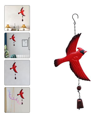 Carillón De Viento Con Forma De Pájaro, Adornos Para Exterio