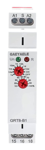 Gaeyaele Grt8-b1 Rel De Tiempo De Apagado Electrnico 16a Ac2