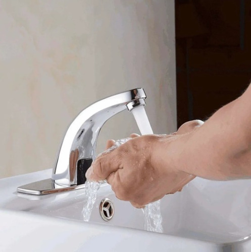 Llave Monomando Para Lavabo Con Sensor Agua Automática Iml