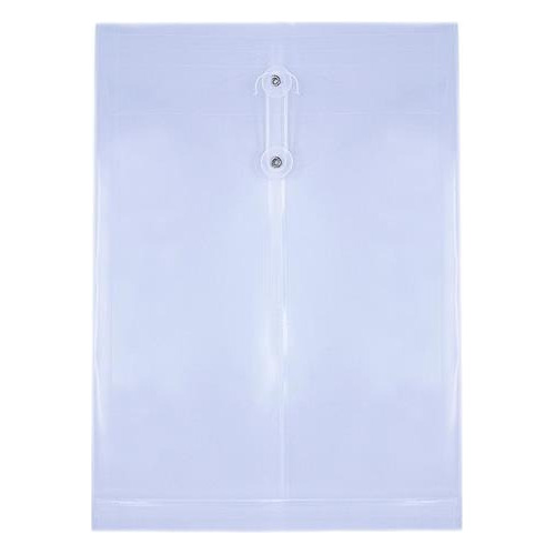 Sobres Plastico C/ Hilo Vertical Oficio Transparente X 5 Uni