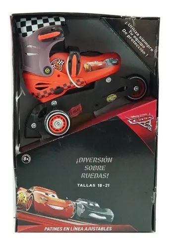 Patines 2 En 1 Cars Disney Ajustable T18 21 Cuotas sin inter s