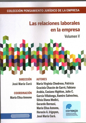 Libro Las Relacionales Laborales En La Empresa Volumen 5
