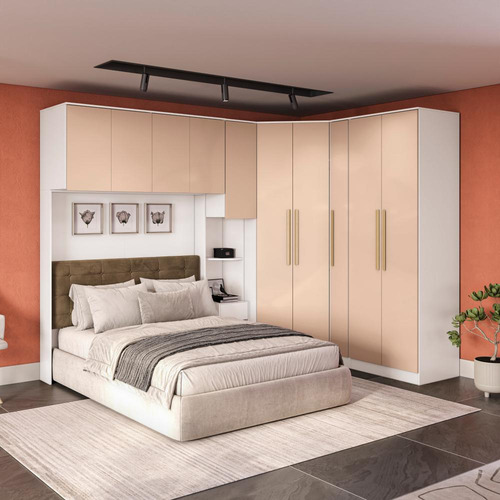 Quarto Modular Kappesberg Adapt Macadâmia 7 Pç 296cm X 210cm