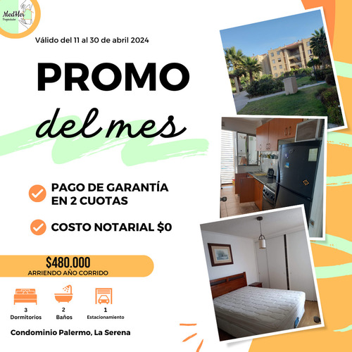 Departamento Condominio Palermo La Serena 