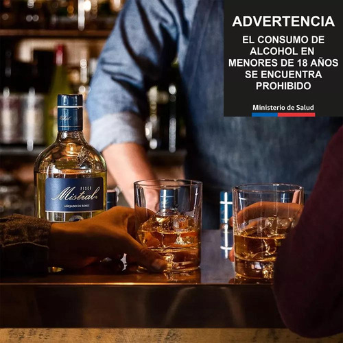 Pisco Mistral 35° Botella De Litro