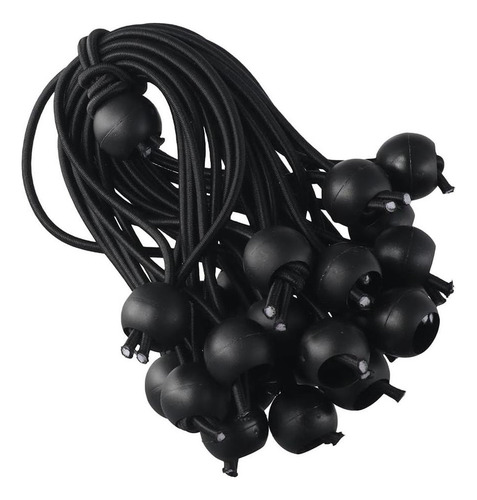 Sshhui 25pcs Ballas Black Bungee Multifuncionales Oxford De