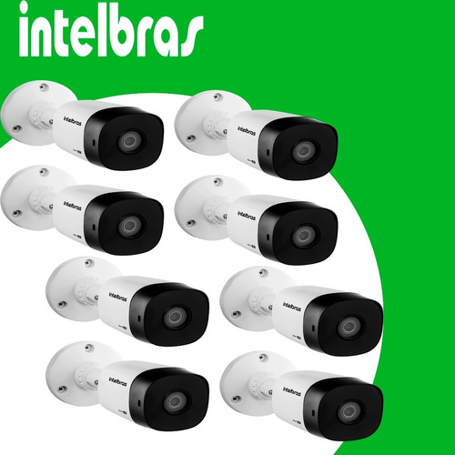 Kit 8 Cameras Intelbras Vhd 1120 B Multi Hd Infra 20m Hdcvi