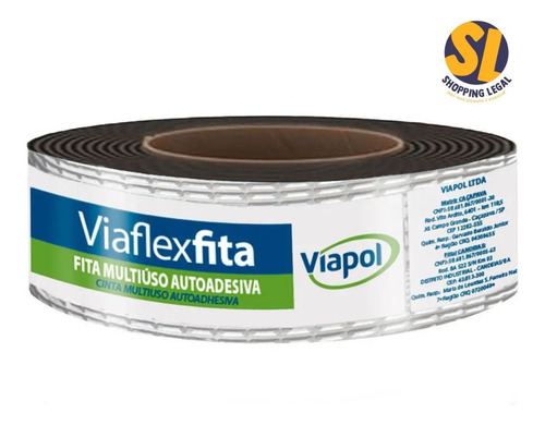 Viaflex Fita Impermeabilizante Alumínio 5cmx10m - Viapol