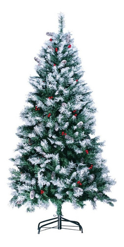Árvore De Natal Branca 1,80m 818 Galhos Decorada Pisca Led