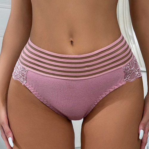 Calzoncillos Tipo Bóxer De Encaje Transpirable Para Mujer, S