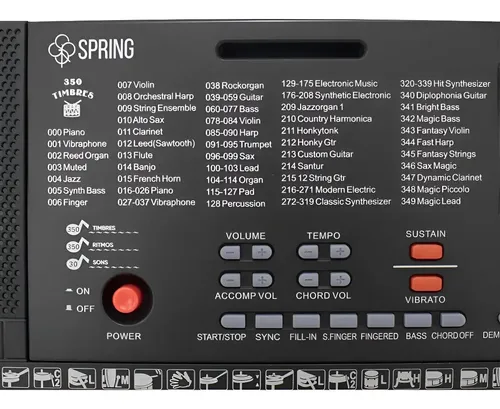 Teclado Spring New Tc-161mk 61 Teclas 200 Timbres Pitch Band