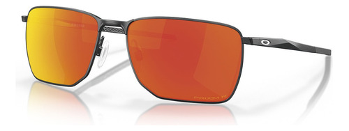 Óculos De Sol Oakley Ejector Light Steel Prizm Ruby Polarize Cor Laranja Cor da armação Aço