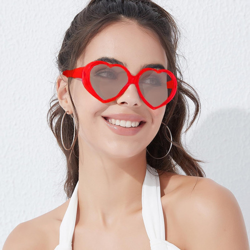 Juego De 6 Gafas De Sol Vintage Con Forma De Corazón