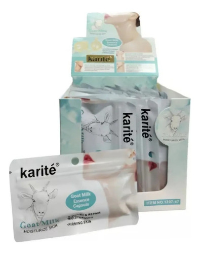 10u Cápsulas Para Cuello Leche Cabra Reparadora Hidratante Momento De Aplicación Día/noche Tipo De Piel Mixta