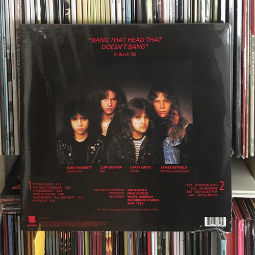 Vinilo Metallica Kill 'em All Germany Import.