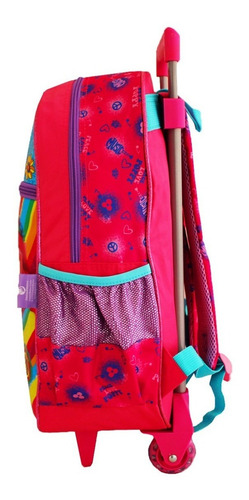 Imagem 7 de 8 de Mochila Rodinhas Infantil Escolar Trolls Poppy Clio Tr2238k
