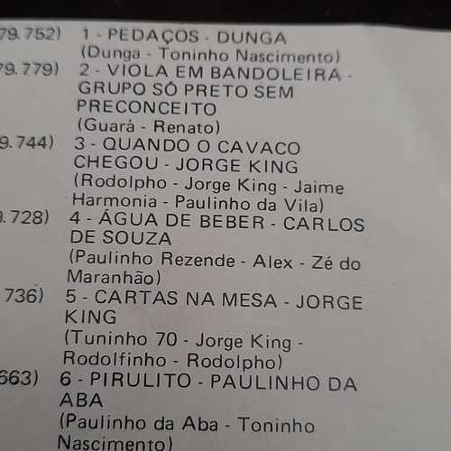 Imagem 5 de 8 de Fita Cassete K7 Na Aba Do Pagode Original Ótimo Estado