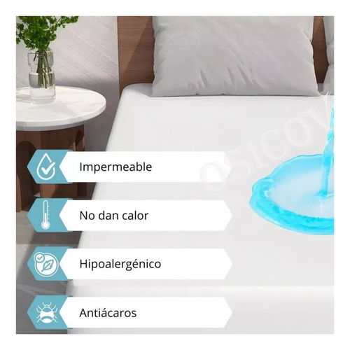Funda Colchon Impermeable Pvc Atoxico 2 Plazas Amalfi