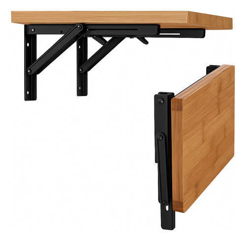 Mensula Rebatible Plegable 20cm Metal Reforzado Set X2