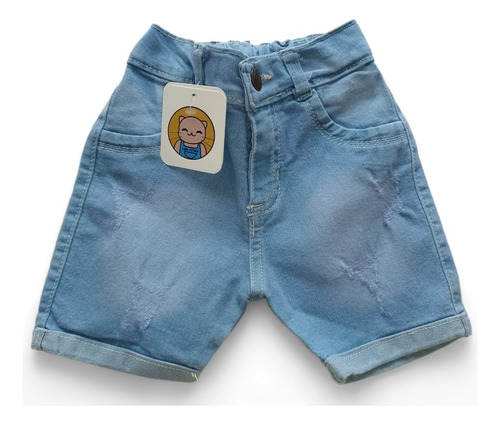 Short De Jean Nenas Con Dobladillo Oferta Liquidación 