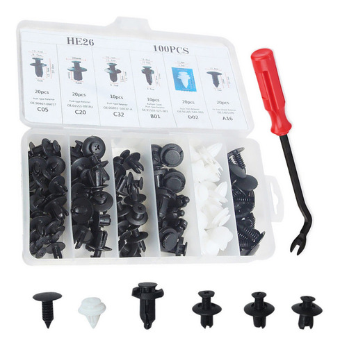 Clips Retenedores De Parachoques Pinzas De Cuerpo De Plástic