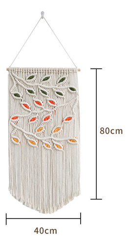 Nuevo Tapiz Rústico De Macramé For Colgar En La Pared, Borla
