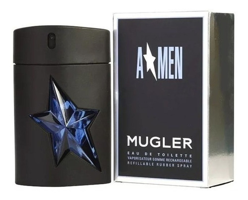 Perfume A Men Thierry Mugler  Rubber 50 Ml Frasco Recargable